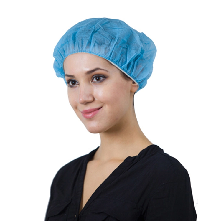 Disposable Non Woven Hairnets/ Bouffant Cap/ Mob Cap