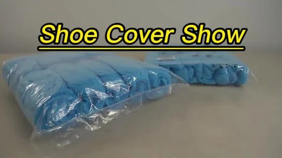 Couvre-chaussures en plastique imperméable Transparent jetable, fabriqué à la Machine, antidérapant, en polyéthylène CPE PE bleu, bon marché
